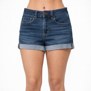 Aeropostale High Rise Cuffed Denim Shorts Blue Jean Shorts Size 4